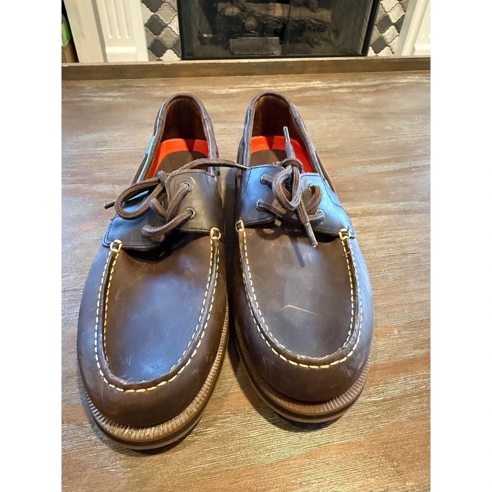 Rockport Southport Boat Shoe Men's 8 Brown Leather NWOB Classic Casual‎ Comfort